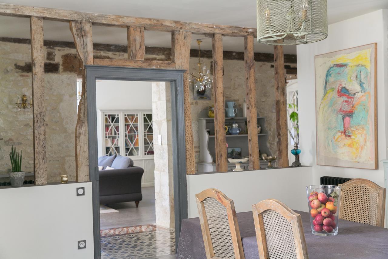 La Maison Bleue Villereal Bagian luar foto